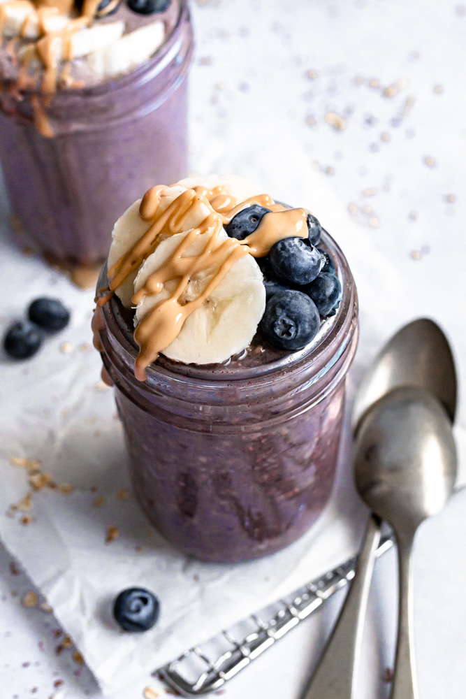 Healthy Acai Overnight Oats